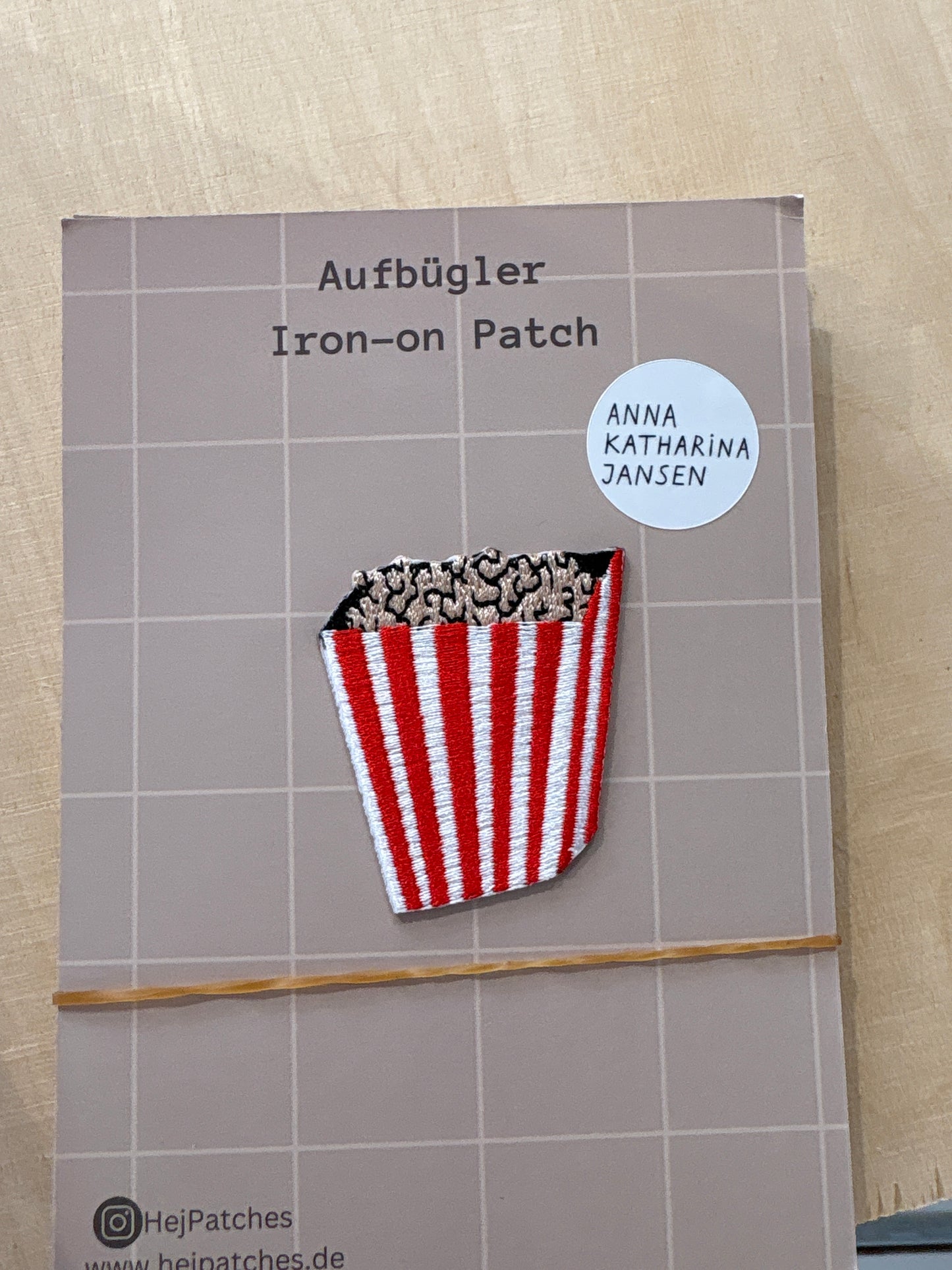 HejPatches Aufbügler Popcorn