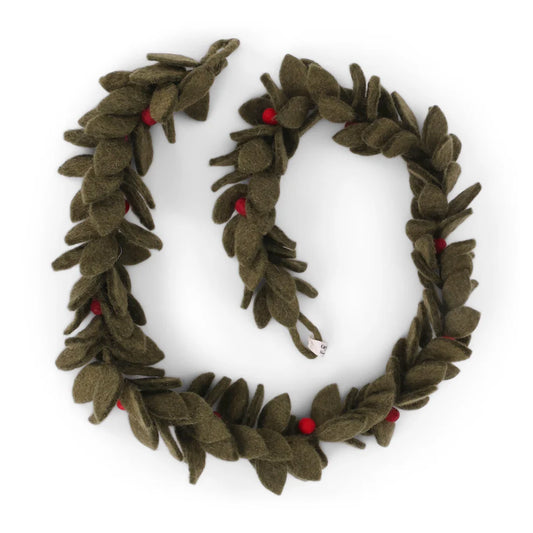 Gry & Sif Girlande Weihnachten Beeren rot