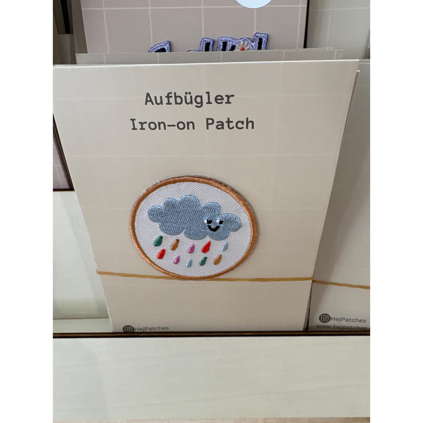 HejPatches Aufbügler Regenwolke