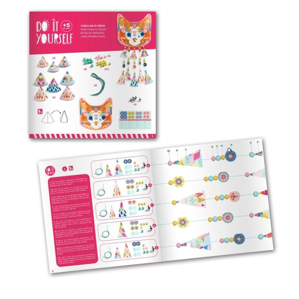 Djeco DIY Windspiel Kitty