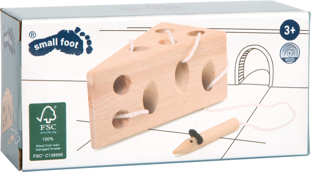 Small Foot Fädelspiel Käse und Maus