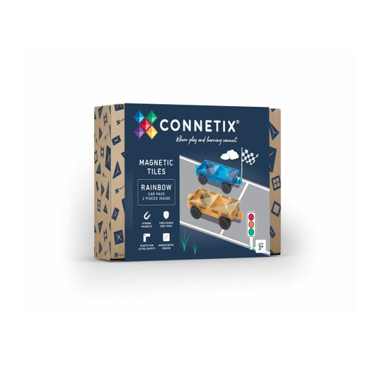 Connetix Rainbow Auto Set - 2 Stück Magnetbausteine