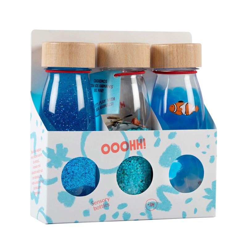 PETIT BOUM sensory bottle blau Set Serinity - „Blaue Ruhe“