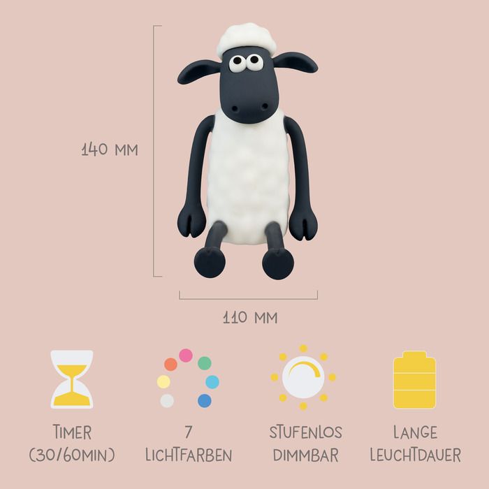 MegaLight Shaun das Schaf Nachtlicht