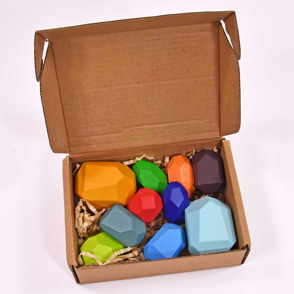 Obilo Stapelsteine aus Holz 10 Stück