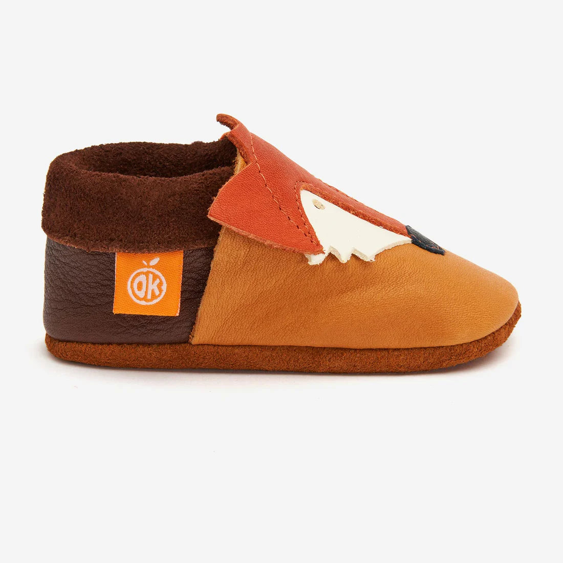 Orangenkinder Lederhausschuhe Franz der Fuchs