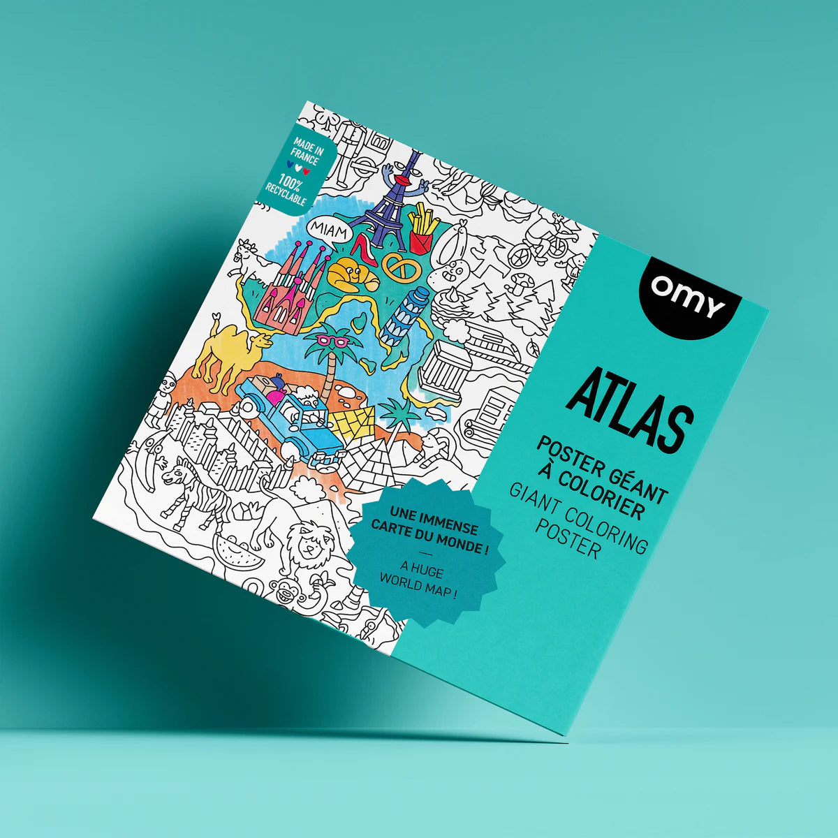 Omy Atlas Riesenposter zum Ausmalen