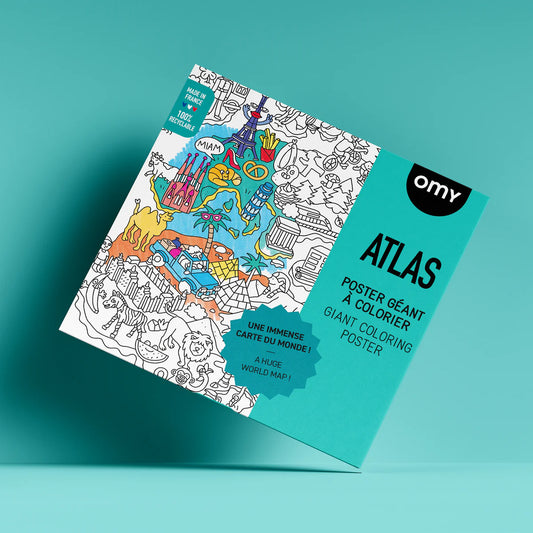 Omy Atlas Riesenposter zum Ausmalen