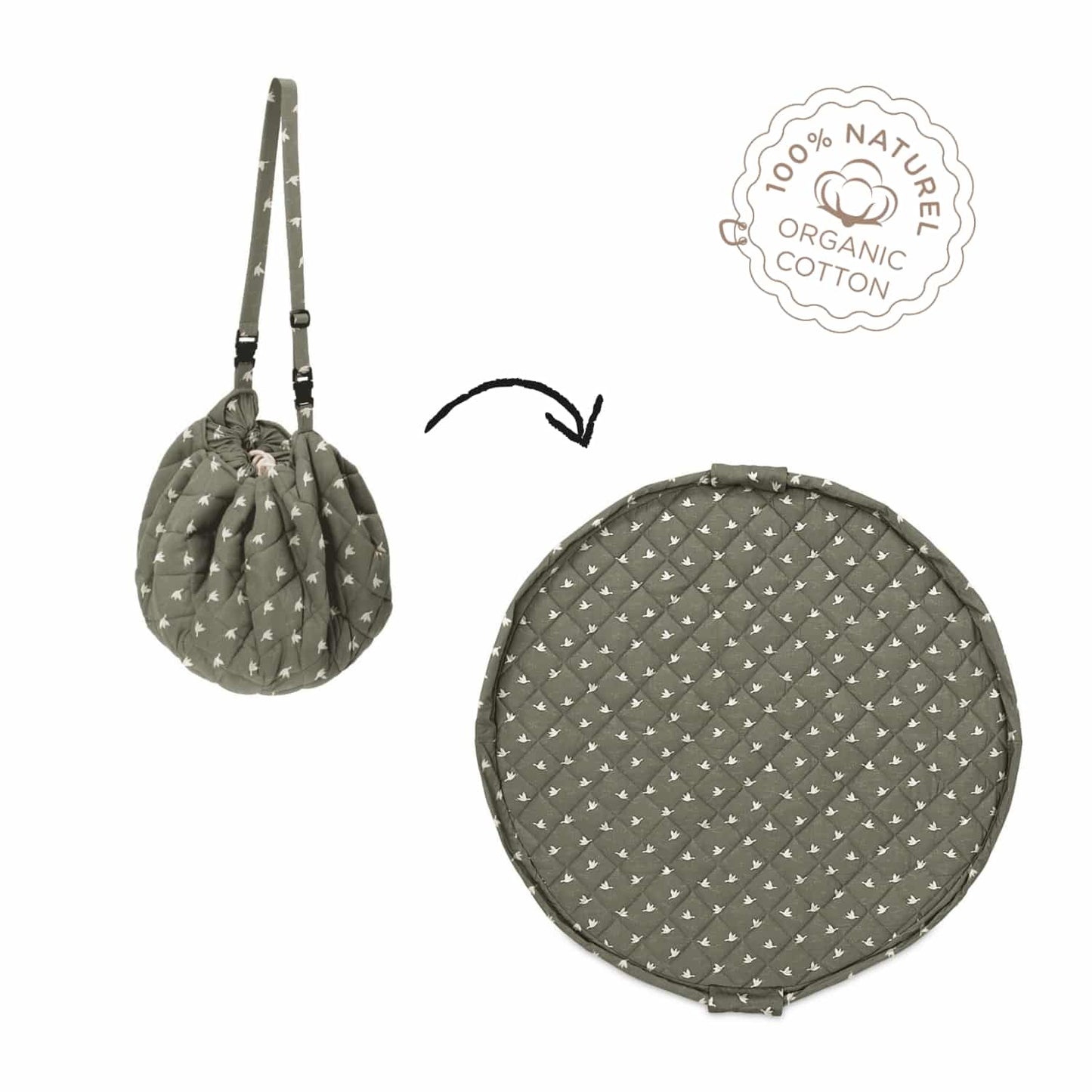 Play & Go organic soft 3:1 Spielmatte Aufbewahrungs - Wickeltasche