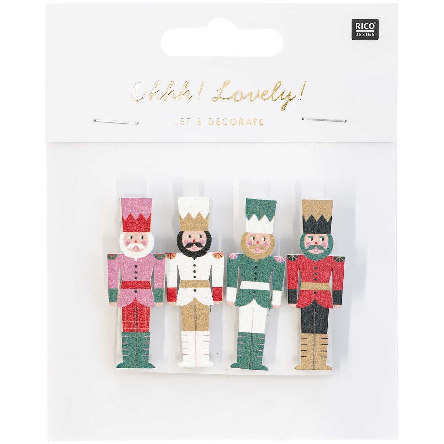 Rico Design Deco-Clips Nussknacker Mix