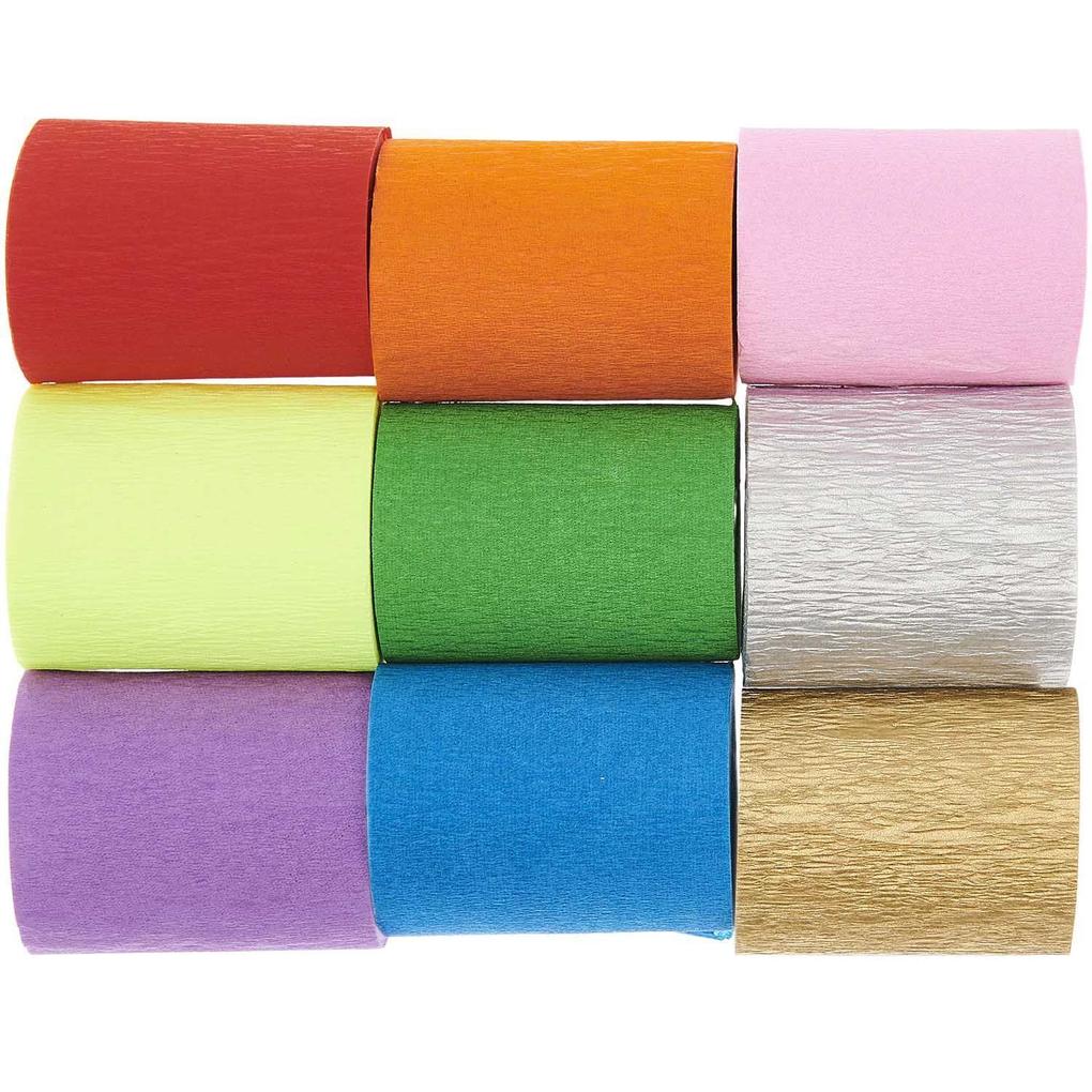 Rico Design Kreppbänder Regenbogen Klassik