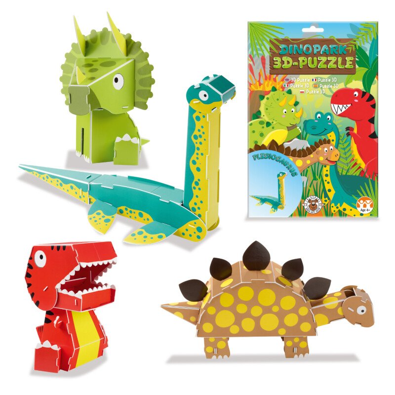 Trendhaus 3D-Puzzle Tiere Dinopark
