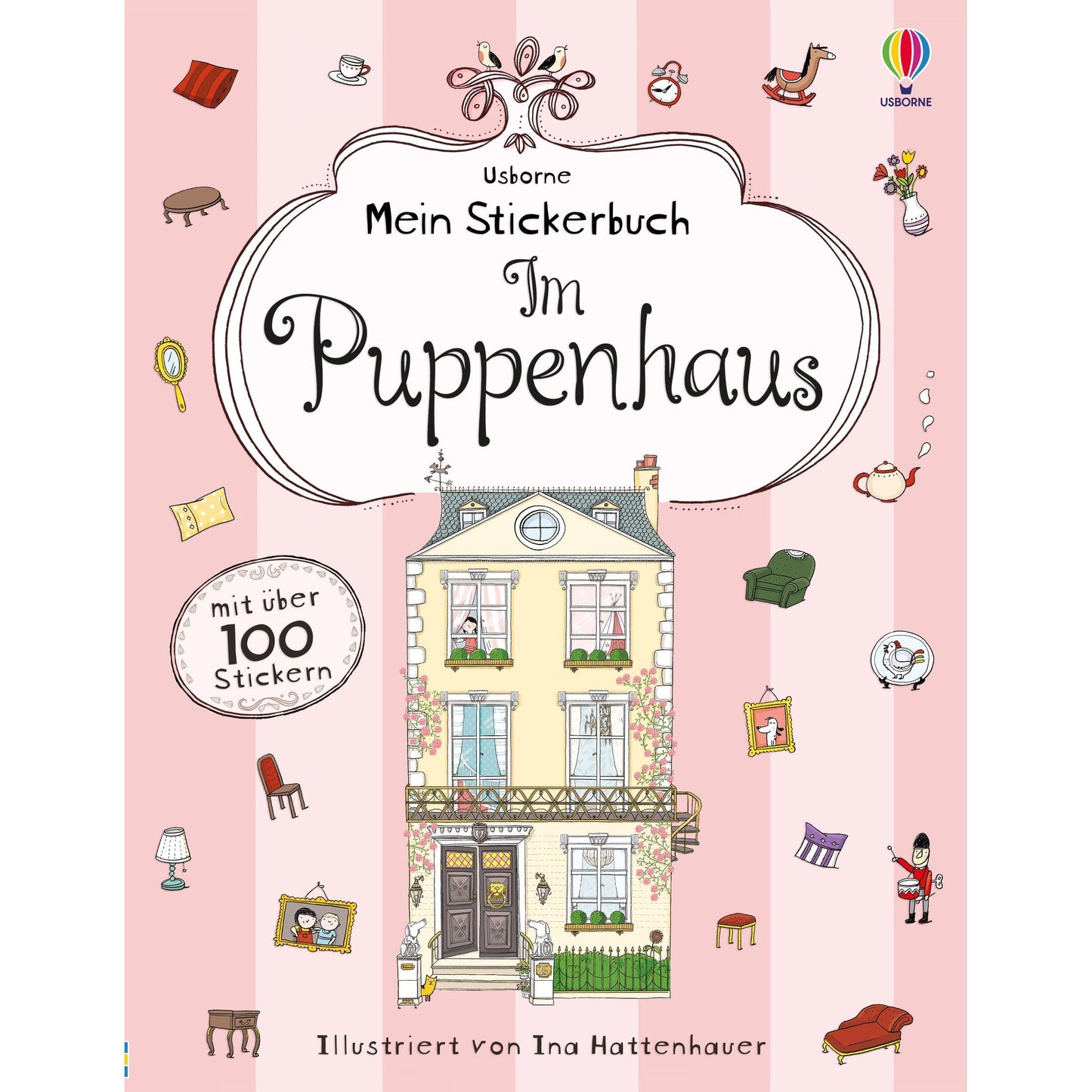 Usborne - Mein Stickerbuch im Puppenhaus 7+