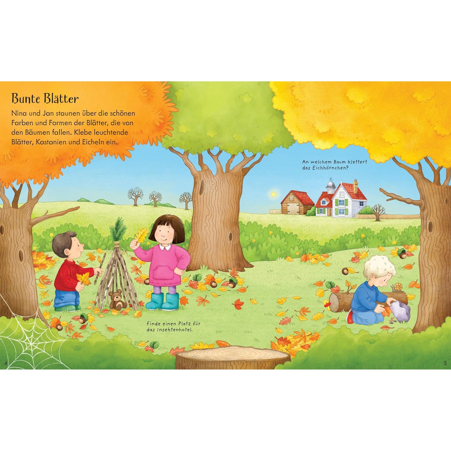 Usborne Mein erstes Stickerbuch Der Herbst ist da!