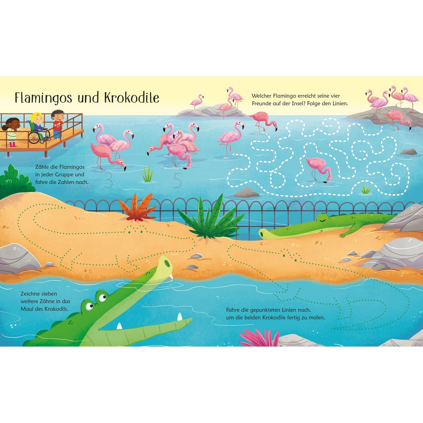 Usborne Mein wisch und weg Buch Im Zoo