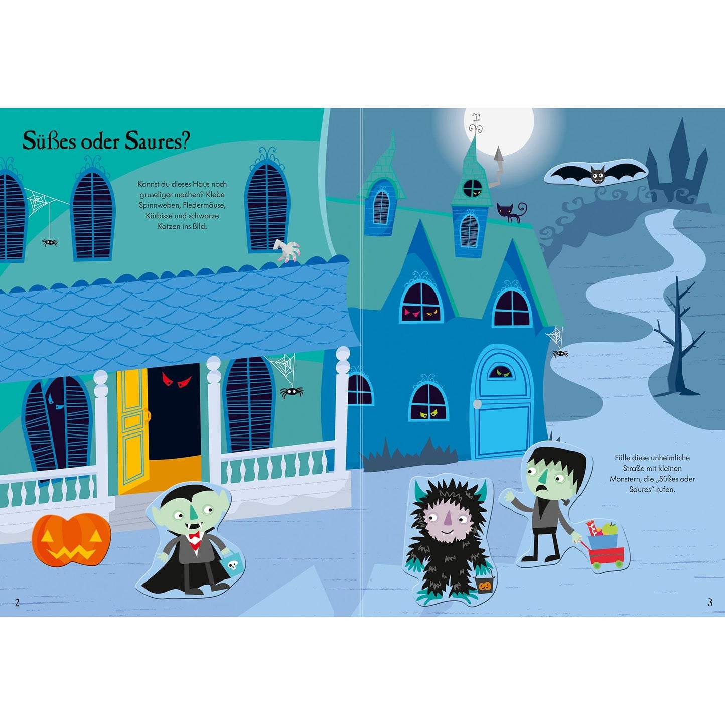 Usborne Verlag Mein immer-wieder-Stickerbuch Halloween