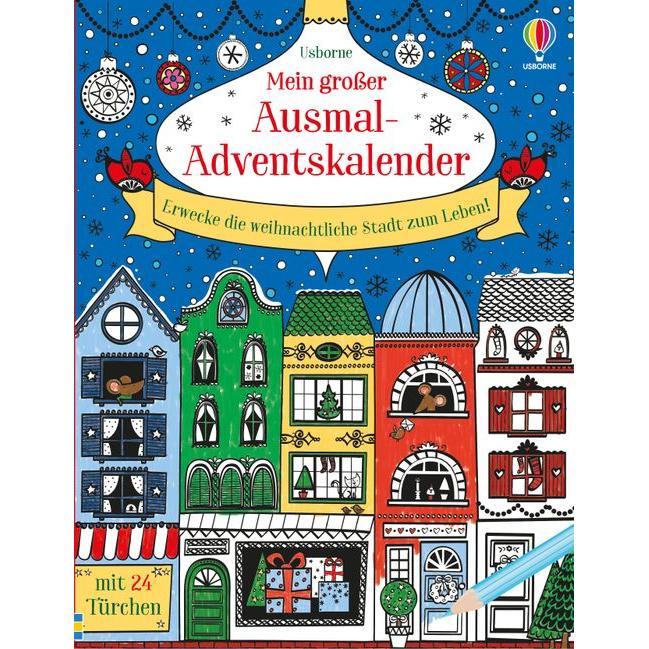 Usborne mein großer Ausmal-Adventskalender