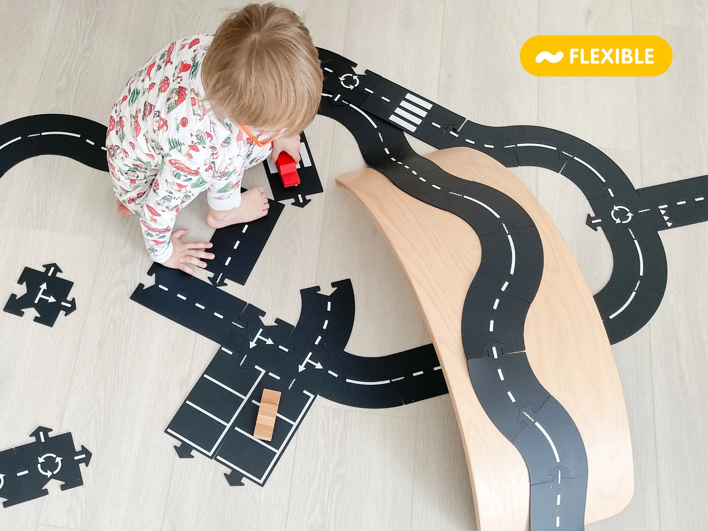 Waytoplay King of the Road - Extra Large Road Set 40 Teile