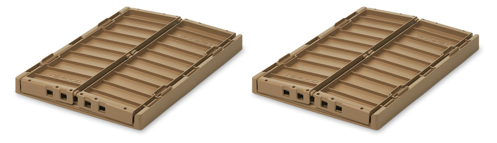 Liewood Weston Storage Box M 2er-Pack Oat