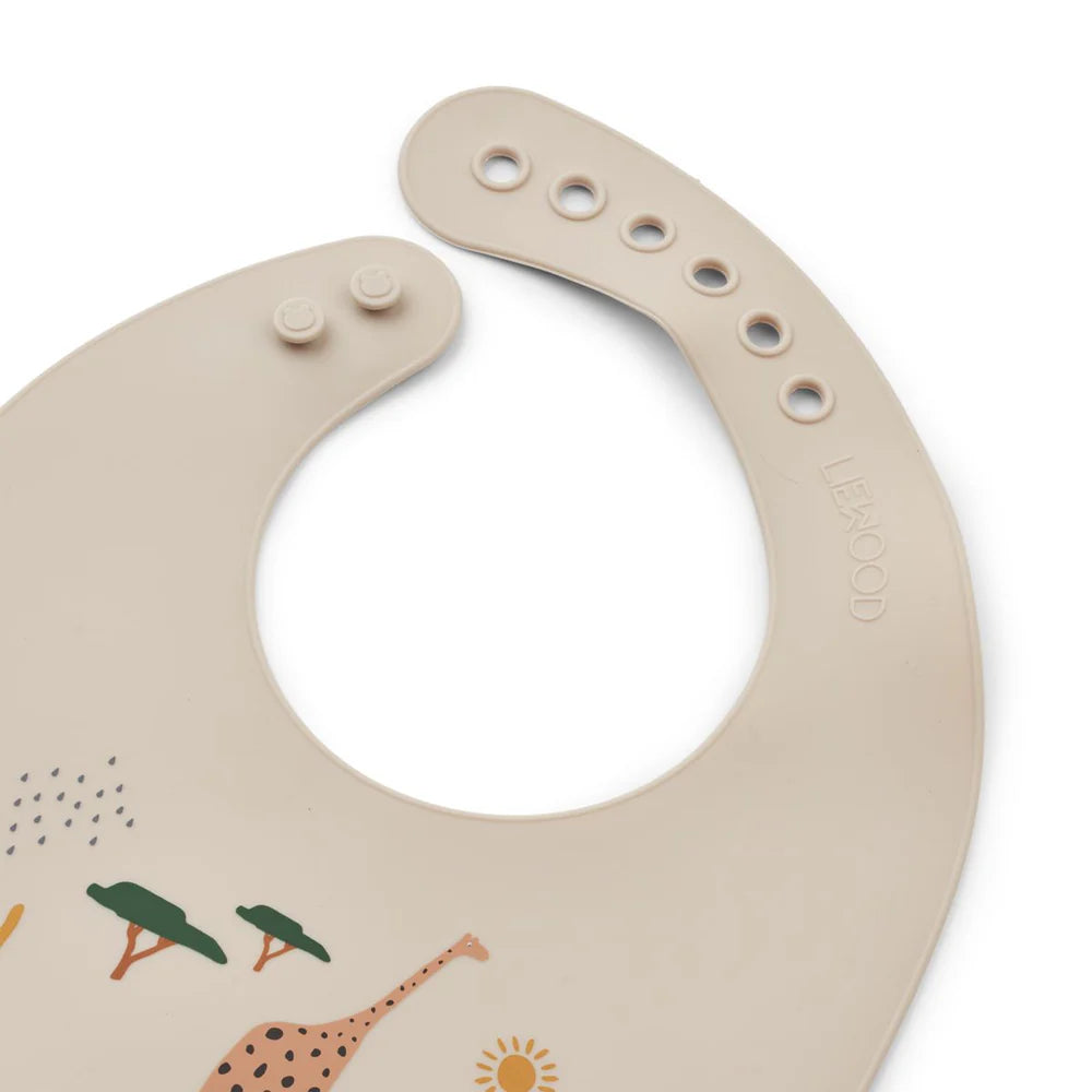 Liewood Tilda Printed Bib 2 Stück Safari Sandy Mix