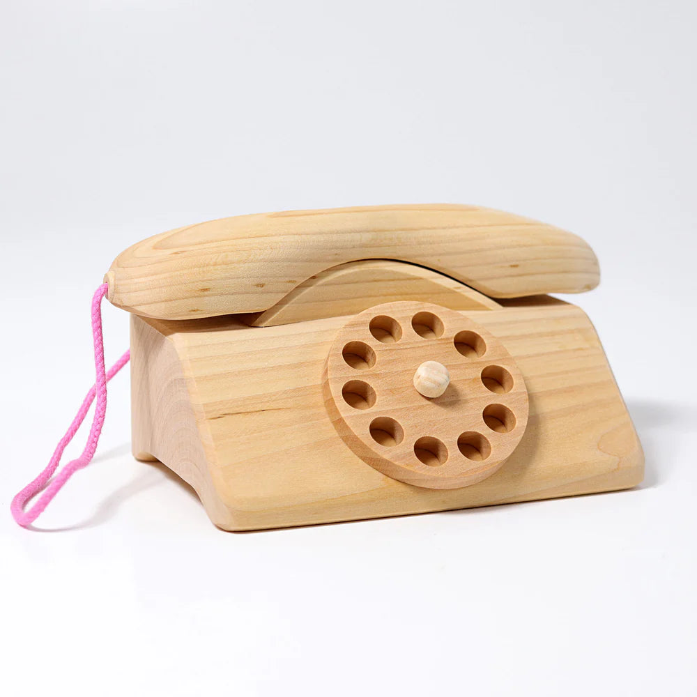 Grimms Telefon mit Glocke Holz