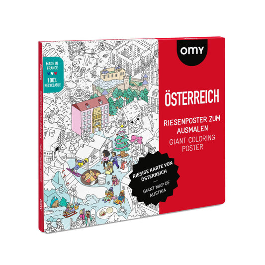 Omy Österreich Riesenposter zum Ausmalen