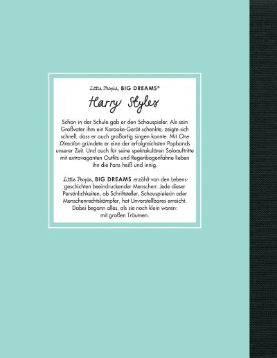 Little People, BIG DREAMS - Harry Styles