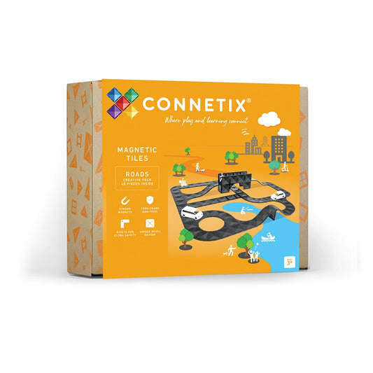 Connetix Roads 48 Teile Magnetbausteine
