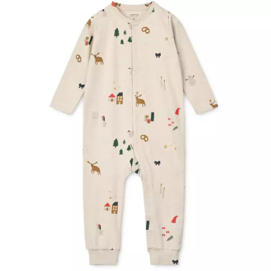 Liewood - BIRK Bedruckter Pyjama Einteiler