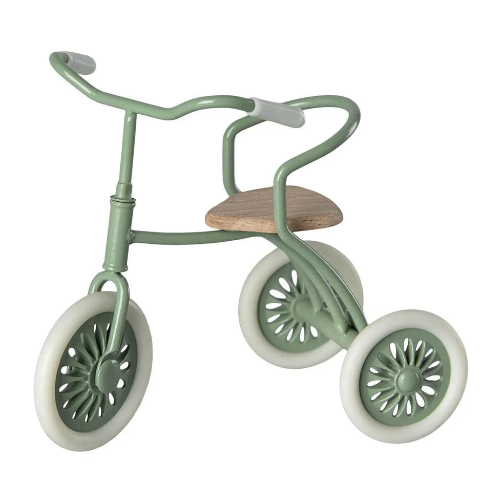 Maileg Dreirad Abri a tricycle Maus Grün