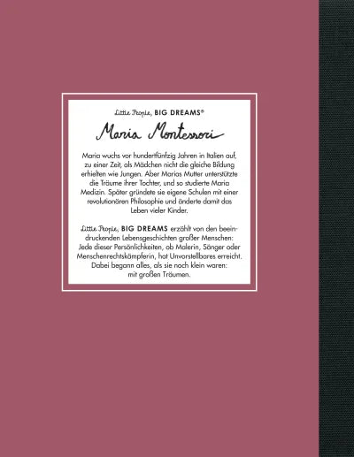 Little People, BIG DREAMS Maria Montessori