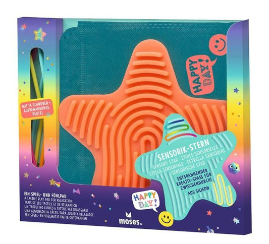 Moses Happy Day Sensorik-Stern mit Silikonschnüren