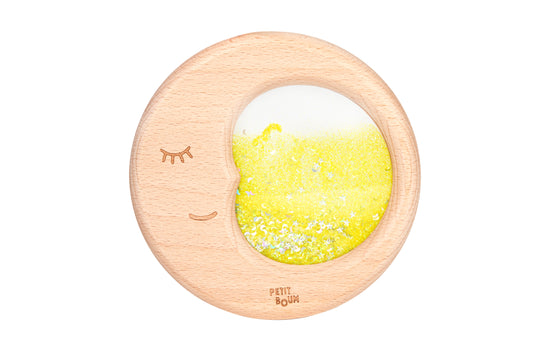Petit Boum Sensorik-Spielzeug Mond gelb