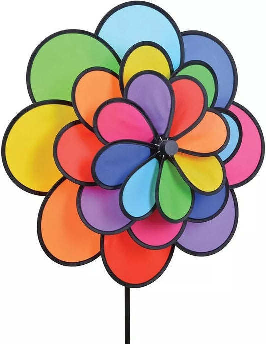 Windrad Blume Triple Daisy Spinner