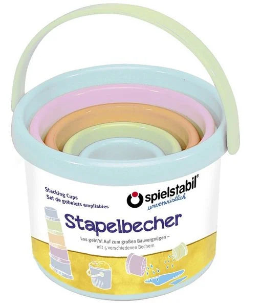 Spielstabil Stapelbecher-Set pastell 5-teilig
