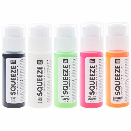 Rico Design Squeeze Stempelfarbe Neon