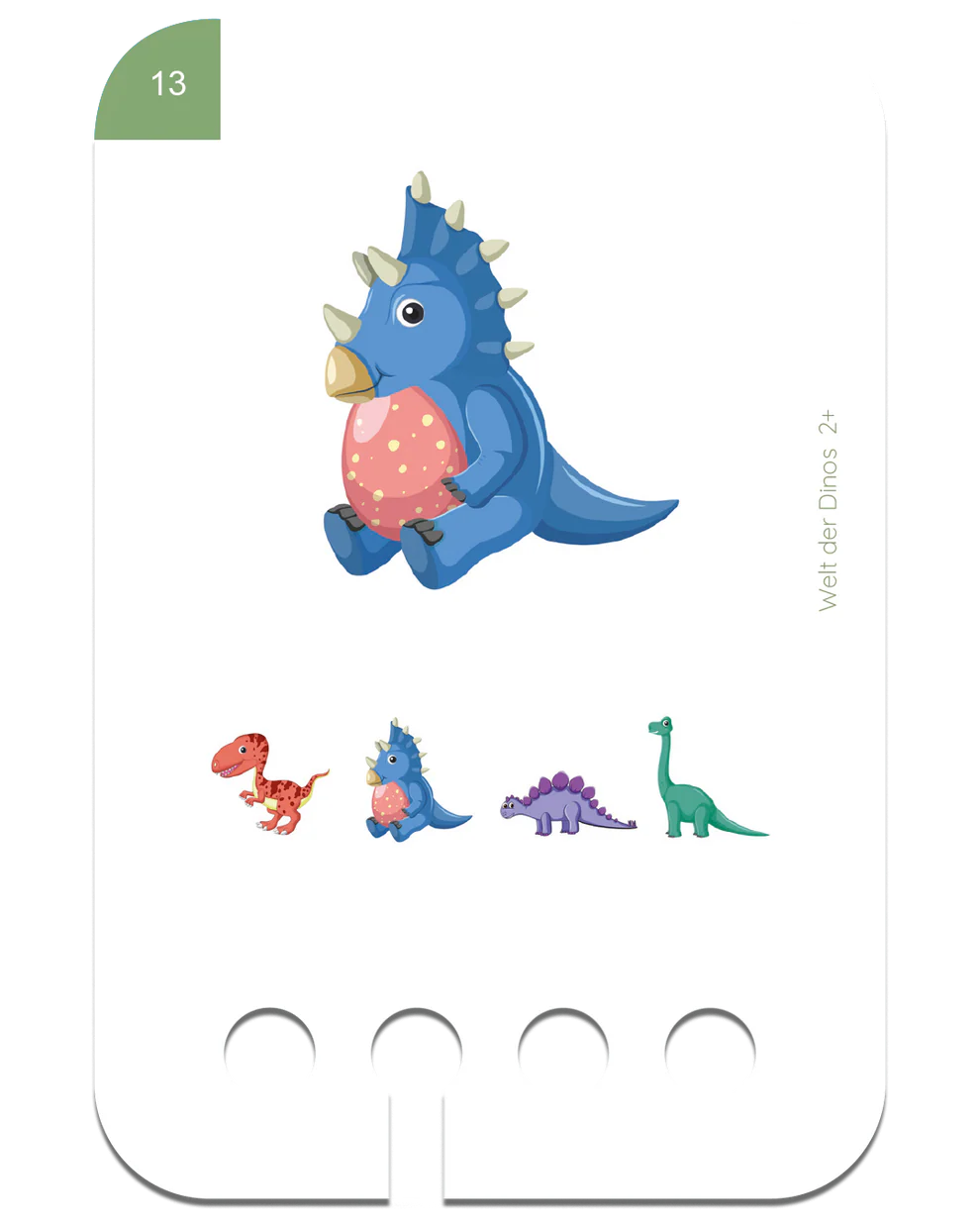 Kölner Lernspielverlag - Erste Übungen - Welt der Dinos, 2+