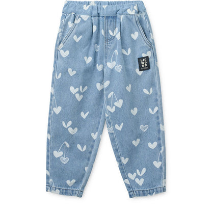 Liewood Borris bedruckte Jeanshose Herz