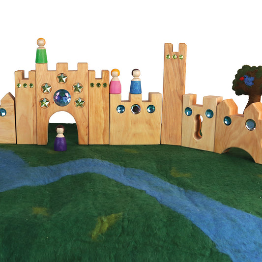 Bauspiel kleines Märchenschloss 10 Teile