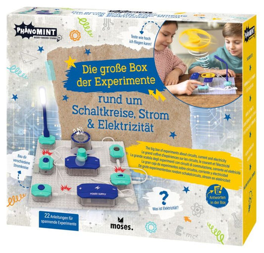 Phänomint Die große Box der Experimente rund um Schaltkreise, Strom und Elektrizität