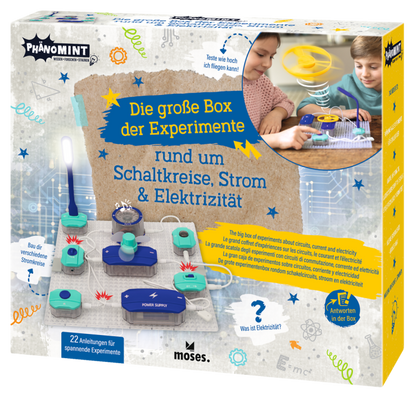 Phänomint Die große Box der Experimente rund um Schaltkreise, Strom und Elektrizität