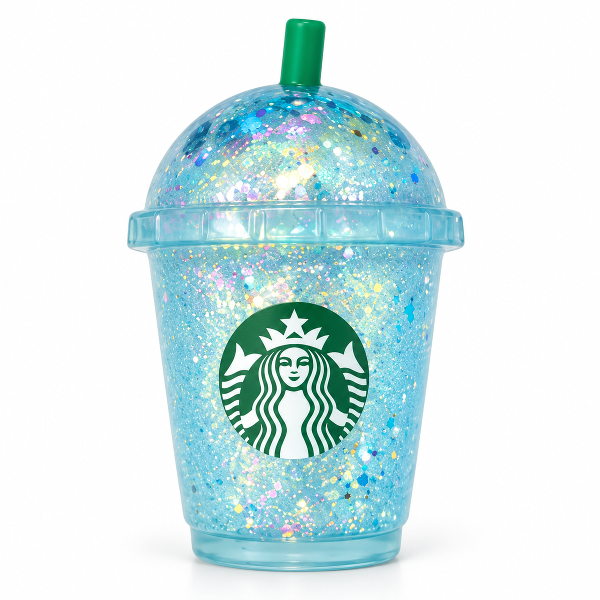 Squishy Cup mit Glitzer | rosa, blau, violett und grün
