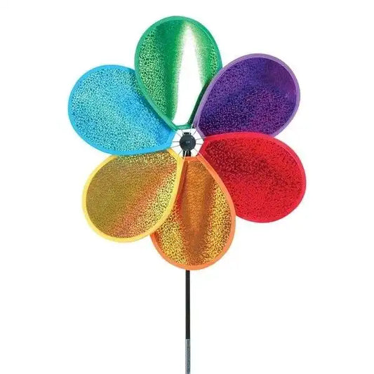 Windrad/stehendes Windspiel Blume Prismatic Large Daisy Spinner Rotordurchmesser 39 cm 8 x 81 cm Höhe 81 cm 6er