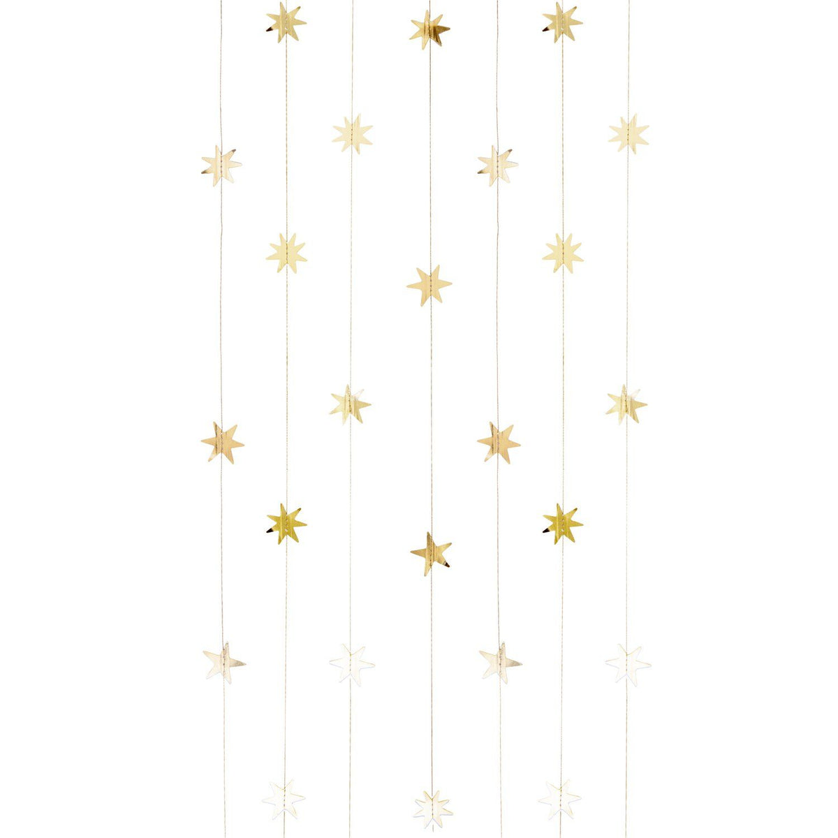 Rico Design: Genähte Girlande Advent Sterne Gold