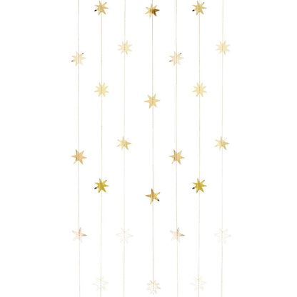Rico Design: Genähte Girlande Advent Sterne Gold