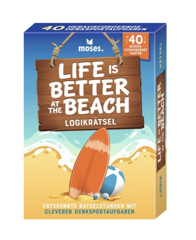 Moses Life is better at the Beach Logikrätsel