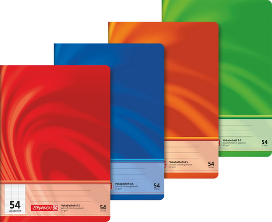 Brunnen Vokabelheft Premium Vivendi A5, Lineatur 54, 32 Blatt