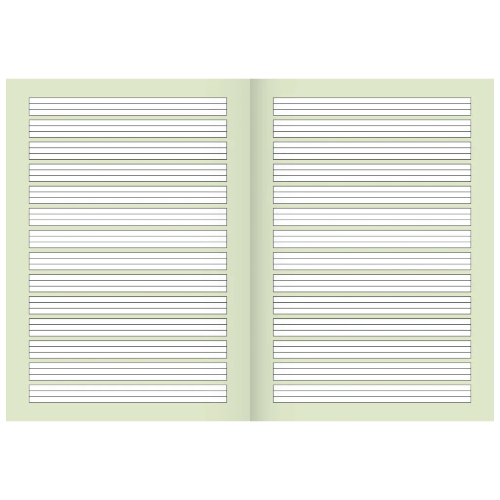 Brunnen Schulheft A4, Lineatur 1, 32 Blatt, mehrfarbig