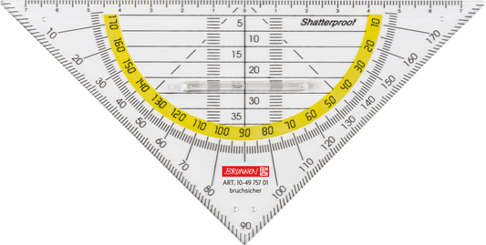 Brunnen Geodreieck klar 16 cm