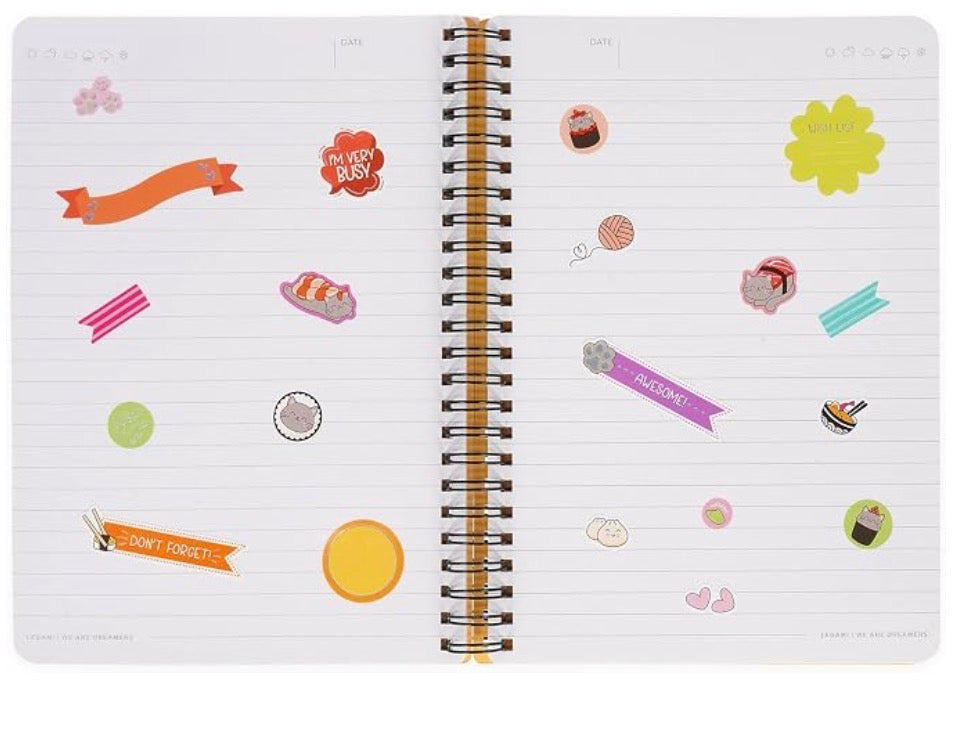 Legami Spiral Notizbuch Katze und Sushi